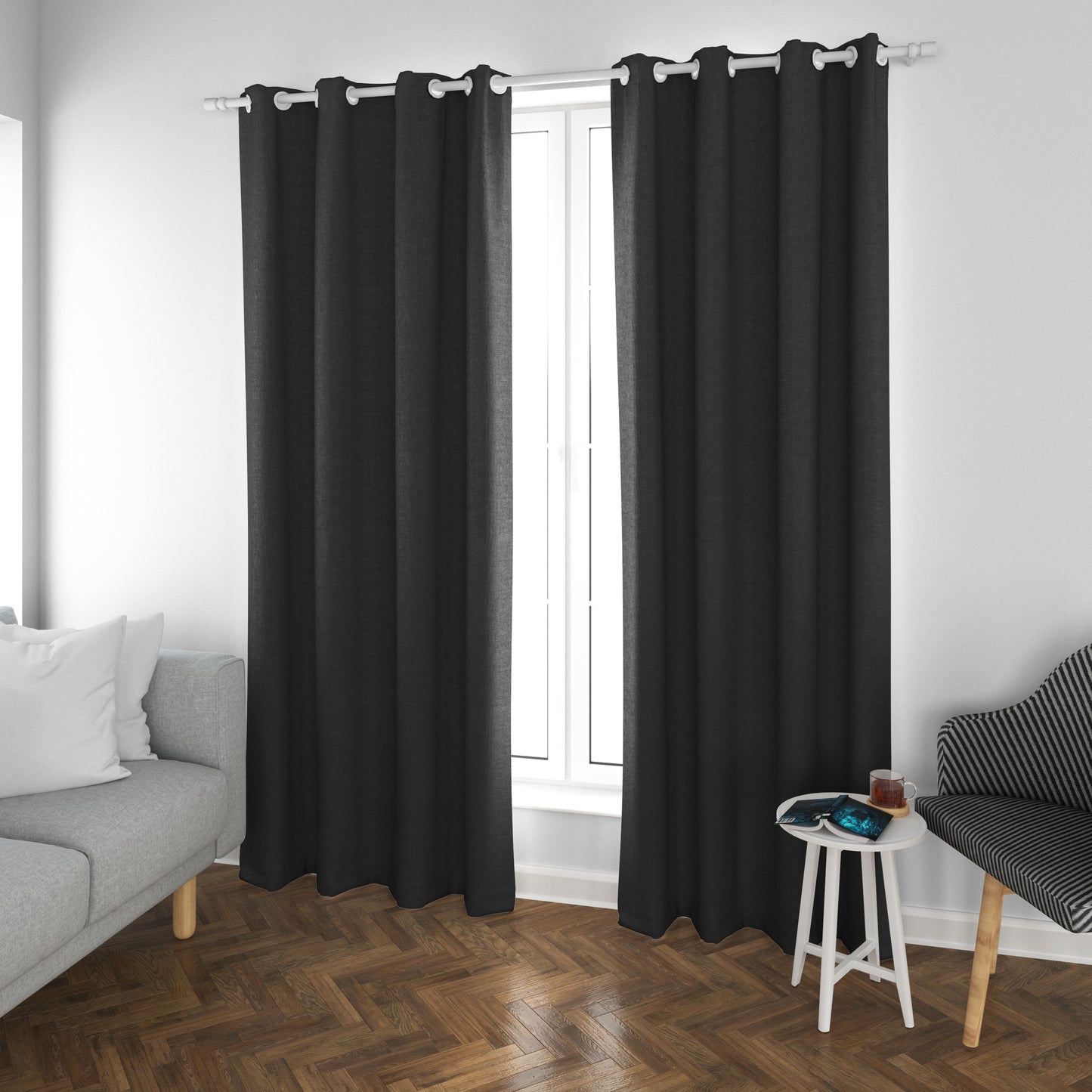 Cortinas Black Out- Light Black