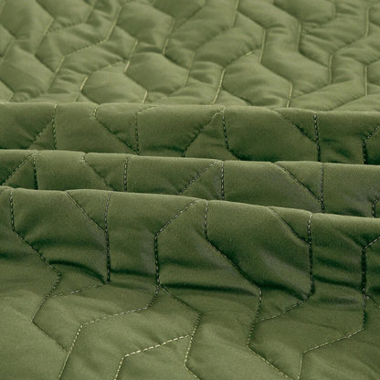 Quilt Solido verde aceituna (Edredón de 3 piezas)