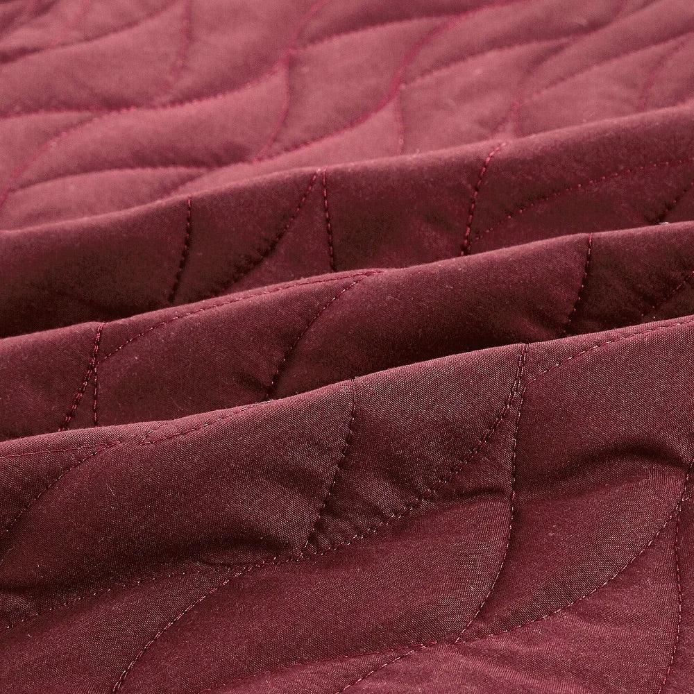 Quilt solido burgundy (Edredón de 3 piezas)