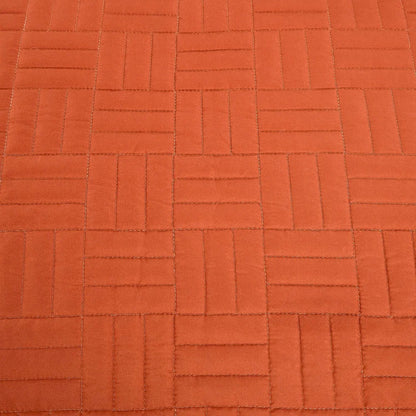 Quilt naranja (Edredón de 3 piezas)