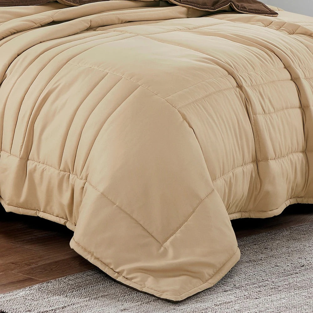 Quilt beige (Edredón de 3 piezas)