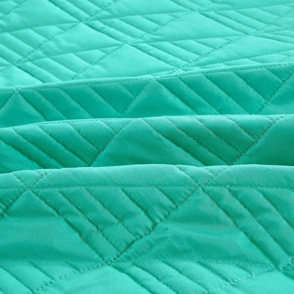 Quilt aqua (Edredón de 3 piezas)